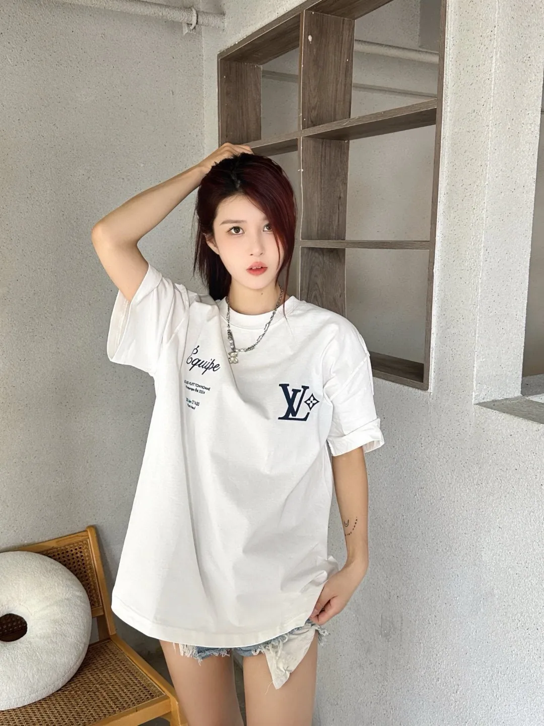 Louis Vuitton/Louis Vuitton Fei Dong’s first show limited printed short-sleeves
